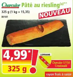 Norma Charculor Pâté au riesling aanbieding