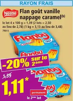 Norma Nestle Flan goût vanille nappage caramel aanbieding