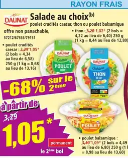 Norma Daunat Salade au choix aanbieding