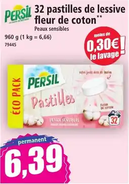 Norma Persil 32 pastilles de lessive fleur de coton aanbieding