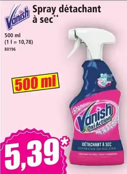 Norma Vanish Spray détachant a sec aanbieding