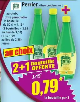 Norma Maison Perrier citron ou citron vert aanbieding