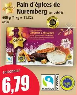 Norma Pain d'épices de Nuremberg sur oubliés aanbieding