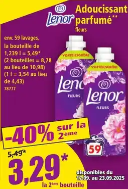 Norma Lenor Adoucissant Parfumé Fleurs aanbieding