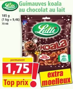 Norma Lutti Guimauves koala au chocolat au lait aanbieding