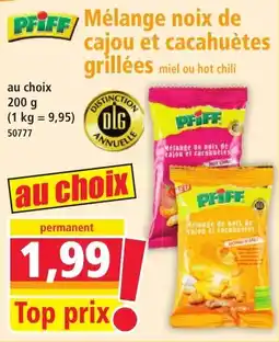 Norma PFiFF Mélange noix de cajou et cacahuètes grillées aanbieding