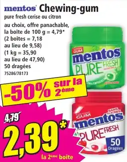 Norma Mentos Chewing Gum aanbieding