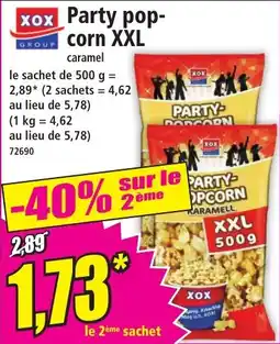 Norma XOX Party Popcorn XXL caramel aanbieding