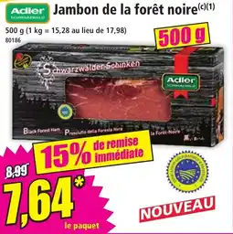 Norma Adler Jambon de la forêt noire aanbieding