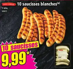 Norma 10 saucisses blanches aanbieding