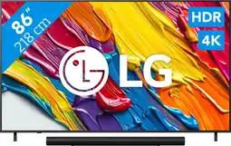 Coolblue LG 86 QNED82 4K (2025) + Sonos Arc Ultra Zwart aanbieding