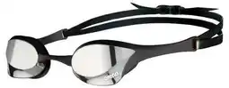 Decathlon Arena Zwembril Cobra Ultra Swipe Mirror Zilver/Zwart aanbieding
