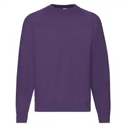 Decathlon Uniseks Klassiek Raglan Sweatshirt voor volwassenen (Paars) aanbieding