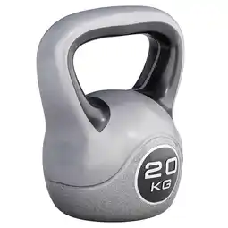Decathlon Kettlebell Trendy - Kunststof - 20 kg - Grijs - Zwart aanbieding