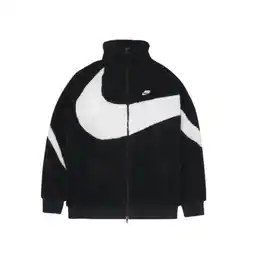 Decathlon Big Swoosh Reversible Boa Jacket Black White aanbieding