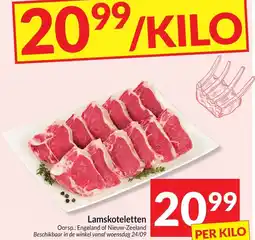Intermarché Lamskoteletten aanbieding