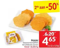 Intermarché Maïski Gepaneerde kipfilets aanbieding