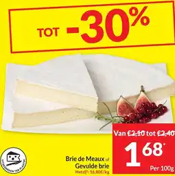 Intermarché Brie de Meaux of Gevulde brie aanbieding