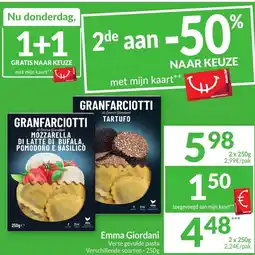 Intermarché Emma Giordani Verse gevulde pasta aanbieding