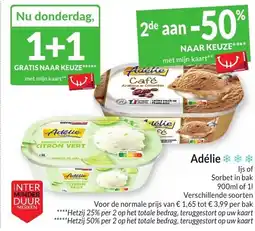 Intermarché Adélie ljs of Sorbet in bak aanbieding