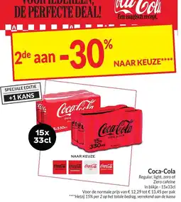 Intermarché Coca-Cola Regular, light, zero of Zero cafeine aanbieding