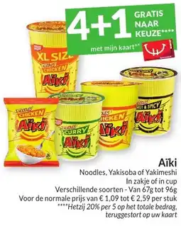 Intermarché Aïki Noodles, Yakisoba of Yakimeshi aanbieding