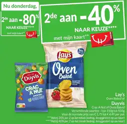 Intermarché Lay's Oven Baked of Duyvis Crac A Nut of Oven Baked aanbieding