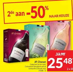 Intermarché JP. Chenet Cabernet Syrah rood, Colombard Sauvignon wit of Grenache Cinsault rosé aanbieding