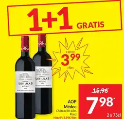 Intermarché AOP Médoc Château les Lilas Rood aanbieding