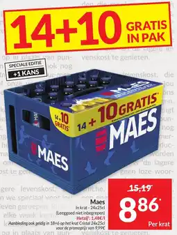 Intermarché Maes in krat aanbieding