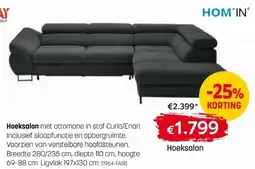 BE-Okay HOM'IN Hoeksalon aanbieding