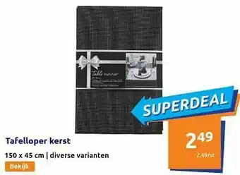Action Tafelloper kerst aanbieding