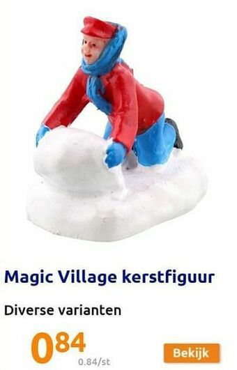 Action Magic village kerstfiguur aanbieding