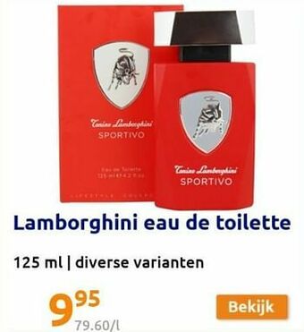 Action Lamborghini eau de toilette aanbieding