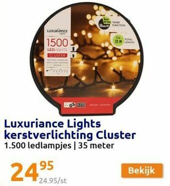 Action Luxuriance lights kerstverlichting cluster aanbieding
