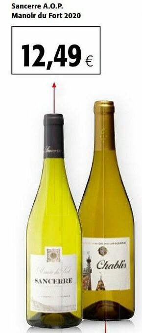 Colruyt Sancerre a.o.p. manoir du fort 2020 aanbieding