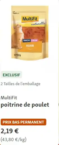 Maxi Zoo Multifit poitrine de poulet aanbieding