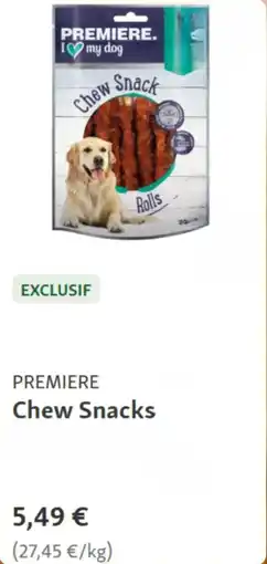 Maxi Zoo Premiere chew snacks aanbieding