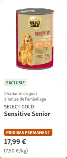 Maxi Zoo Select gold sensitive senior aanbieding