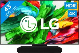 Coolblue LG 43 QNED86 EVO 4K (2025) + Sonos Ray Zwart aanbieding