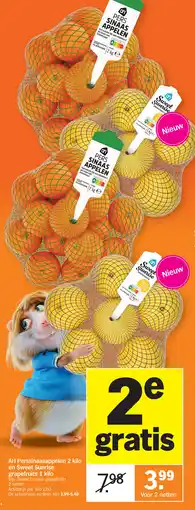 Albert Heijn Ah perssinaasappelen en sweet sunrise grapefruits aanbieding