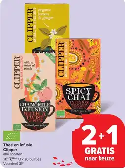 Carrefour Thee en infusie Clipper aanbieding