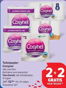 Carrefour Toiletpapier Cosynel aanbieding