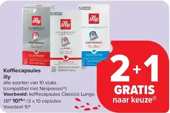 Carrefour Koffiecapsules illy aanbieding