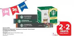 Carrefour Gamma ko e Starbucks by Nespresso , Starbucks by Nescafé Dolce Gusto en koffiebonen Starbucks aanbieding