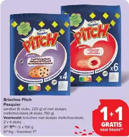 Carrefour Brioches Pitch Pasquier aanbieding