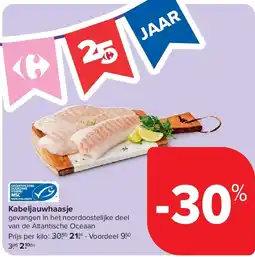 Carrefour Kabeljauwhaasje aanbieding