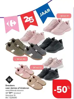 Carrefour Sneakers voor dames of kinderen aanbieding