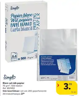 Carrefour Riem wit A4-papier aanbieding