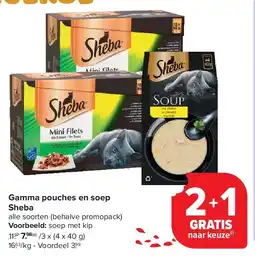 Carrefour Gamma pouches en soep Sheba aanbieding